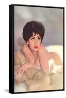 Woman Amid Furs-null-Framed Stretched Canvas