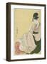 Woman and a Child Pointing, 1794-1795-Kitagawa Utamaro-Framed Giclee Print