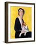 "Woman and Airedale,"May 13, 1933-Charles W. Dennis-Framed Premium Giclee Print