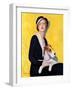 "Woman and Airedale,"May 13, 1933-Charles W. Dennis-Framed Premium Giclee Print