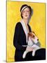 "Woman and Airedale,"May 13, 1933-Charles W. Dennis-Mounted Giclee Print