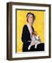 "Woman and Airedale,"May 13, 1933-Charles W. Dennis-Framed Premium Giclee Print