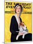 "Woman and Airedale," Saturday Evening Post Cover, May 13, 1933-Charles W. Dennis-Mounted Giclee Print