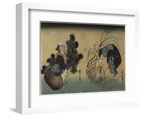 Woman and Badger-Utagawa Hiroshige-Framed Giclee Print