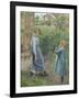 Woman and Child at the Well, 1882-Camille Pissarro-Framed Giclee Print