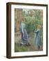 Woman and Child at the Well, 1882-Camille Pissarro-Framed Giclee Print