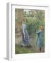 Woman and Child at the Well, 1882-Camille Pissarro-Framed Giclee Print