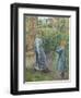 Woman and Child at the Well, 1882-Camille Pissarro-Framed Premium Giclee Print