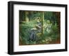 Woman and Child in a Garden, 1884-Berthe Morisot-Framed Giclee Print