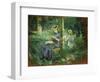 Woman and Child in a Garden, 1884-Berthe Morisot-Framed Giclee Print