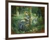 Woman and Child in a Garden, 1884-Berthe Morisot-Framed Giclee Print