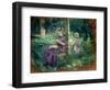 Woman and Child in a Garden, C.1883-84-Berthe Morisot-Framed Giclee Print