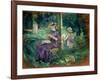 Woman and Child in a Garden, C.1883-84-Berthe Morisot-Framed Giclee Print