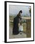 Woman and child on a balcony, 1872-Berthe Morisot-Framed Giclee Print