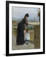 Woman and child on a balcony, 1872-Berthe Morisot-Framed Giclee Print