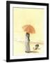 Woman and Child on Beach, 2015-Lincoln Seligman-Framed Giclee Print