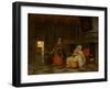 Woman and Child with Serving Maid, 1663-1665-Pieter de Hooch-Framed Giclee Print