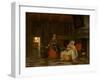 Woman and Child with Serving Maid, 1663-1665-Pieter de Hooch-Framed Giclee Print