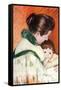 Woman and Child-Mary Cassatt-Framed Stretched Canvas