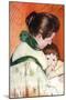 Woman and Child-Mary Cassatt-Mounted Art Print