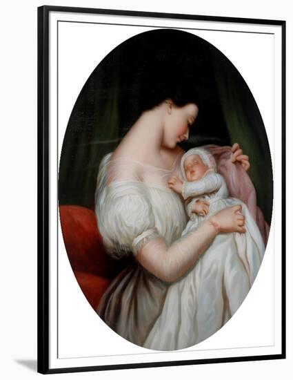 Woman and Child-null-Framed Premium Giclee Print