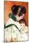 Woman and Child-Mary Cassatt-Mounted Art Print