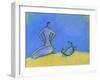 Woman and Crab-Marie Bertrand-Framed Giclee Print