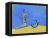 Woman and Crab-Marie Bertrand-Framed Stretched Canvas