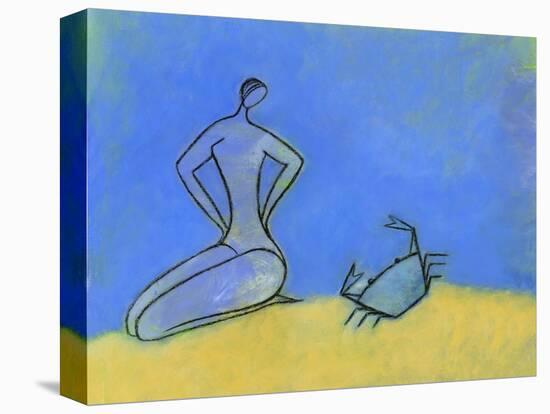 Woman and Crab-Marie Bertrand-Stretched Canvas