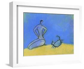 Woman and Crab-Marie Bertrand-Framed Giclee Print