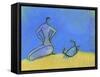Woman and Crab-Marie Bertrand-Framed Stretched Canvas