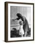 Woman and Daughter at Honor Roll Wall-Philip Gendreau-Framed Photographic Print