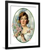 "Woman and Dogwood,"May 1, 1926-William Haskell Coffin-Framed Giclee Print