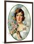 "Woman and Dogwood,"May 1, 1926-William Haskell Coffin-Framed Giclee Print