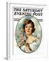 "Woman and Dogwood," Saturday Evening Post Cover, May 1, 1926-William Haskell Coffin-Framed Giclee Print