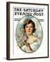 "Woman and Dogwood," Saturday Evening Post Cover, May 1, 1926-William Haskell Coffin-Framed Giclee Print