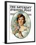 "Woman and Dogwood," Saturday Evening Post Cover, May 1, 1926-William Haskell Coffin-Framed Giclee Print