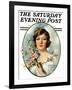 "Woman and Dogwood," Saturday Evening Post Cover, May 1, 1926-William Haskell Coffin-Framed Giclee Print