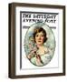 "Woman and Dogwood," Saturday Evening Post Cover, May 1, 1926-William Haskell Coffin-Framed Giclee Print