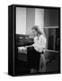 Woman and File Cabinet-Philip Gendreau-Framed Stretched Canvas