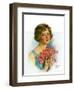 "Woman and Flowers,"June 12, 1926-William Haskell Coffin-Framed Giclee Print