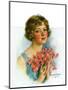 "Woman and Flowers,"June 12, 1926-William Haskell Coffin-Mounted Giclee Print