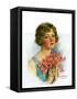 "Woman and Flowers,"June 12, 1926-William Haskell Coffin-Framed Stretched Canvas