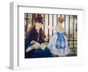 Woman and Girl at St. Lazare Train Station, 1873-Edouard Manet-Framed Giclee Print