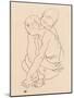 Woman and Girl Embracing 1918-Egon Schiele-Mounted Photographic Print