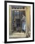 Woman and girl in doorway, 1919-Johan Fredrik Eckersberg-Framed Giclee Print