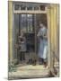 Woman and girl in doorway, 1919-Johan Fredrik Eckersberg-Mounted Giclee Print