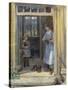 Woman and girl in doorway, 1919-Johan Fredrik Eckersberg-Stretched Canvas