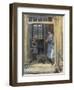 Woman and girl in doorway, 1919-Johan Fredrik Eckersberg-Framed Giclee Print