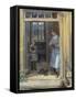 Woman and girl in doorway, 1919-Johan Fredrik Eckersberg-Framed Stretched Canvas